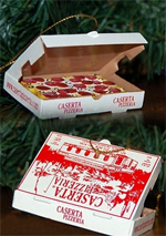  Pizza Box Glass Christmas Ornament, 1 Each - SLT